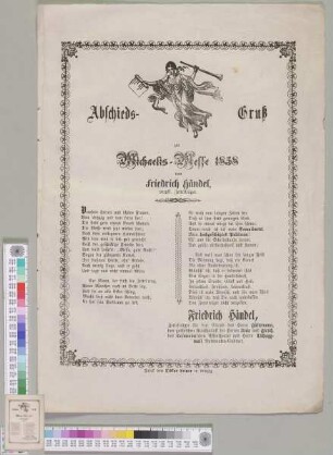 Abschieds-Gruß zur Michaelis-Messe 1858.