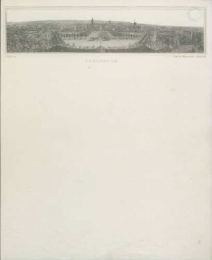 Karlsruhe vom Schloßturm aus gesehen