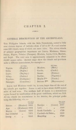 Chapter I. General description of the archipelago