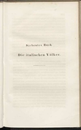 Siebentes Buch. Die italischen Völker.