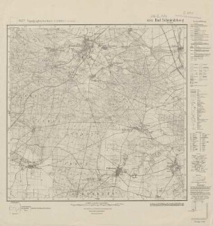 4342 (alte Nr.: 2464) Bad Schmiedeberg Bez. Halle, Topographische Karte 1:25000 (4cm - Karte)
