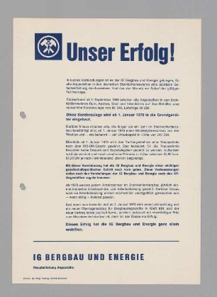 "Unser Erfolg!"