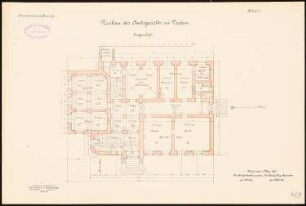 Amtsgericht, Verden: Grundriss Erdgeschoss 1:100