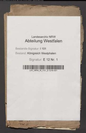 Verpachtung des Stockumer Zenten zu Geseke