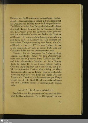 Nr. 637. Die Augustusbrücke II