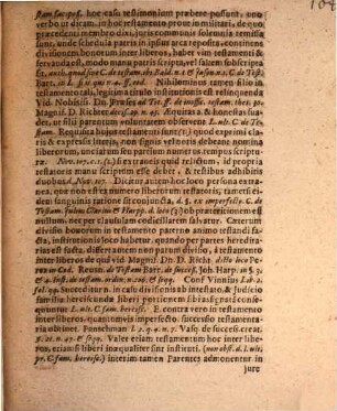 Discursus iur. de testamentis privilegiatis