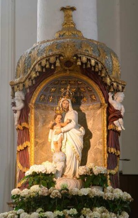 Belgien. Liege. Eupen. Sankt Nikolaus Kirche. 1724 - 1729. Seitenaltar links