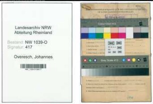 Entnazifizierung Johannes Overesch , geb. 13.09.1909 (Justizbeamter)