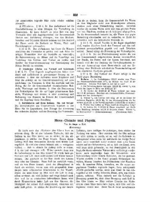 Haus-Chemie und Physik : (Fortsetzung)