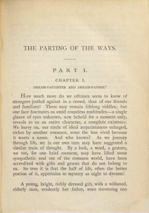 The parting of the ways : a novel