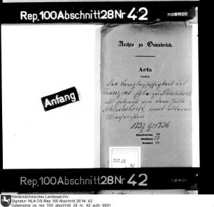Unterstellung des Franzens Erbe zu Schlichthorst als Erbpacht des Hauses Schlichthorst unter die Land- und Justizkanzlei Enthält auch: Ältere Nachrichten