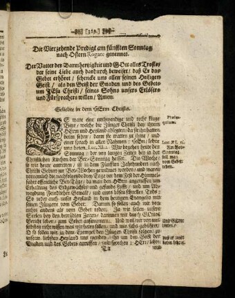 329-332, Der Vatter der Barmhertzigkeit und Gott alles ...