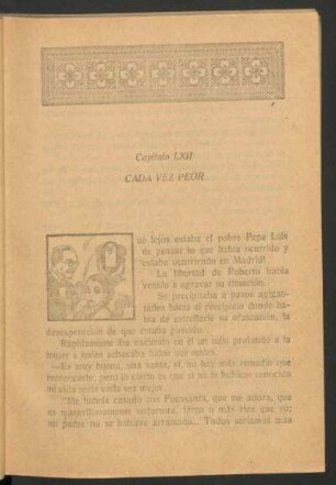 Capítulo LXII - Cada vez peor