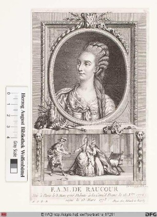 Bildnis Françoise-Marie-Antoinette Saucerotte Raucourt, gen. Raucourt