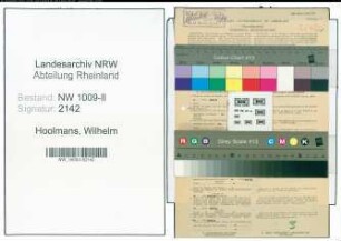 Entnazifizierung Wilhelm Hoolmans , geb. 20.12.1914 (Kaufmann)