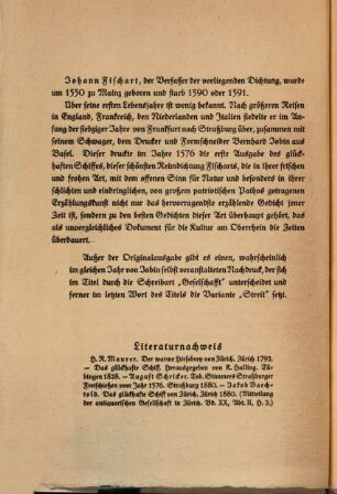 Das glückhafft Schiff von Zürich : ein Lobspruch ; vonn der glücklichen und wolfertigen Schiffart ; einer burgerlichen Gesellschaft aus Zürich ...