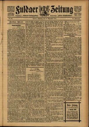 Dritte Ausgabe vom Samstag, den 23. Dezember 1905.