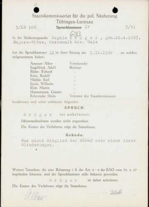 Krüger, Sophie