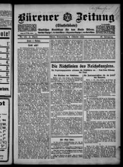 Bürener Zeitung. 1896-1935