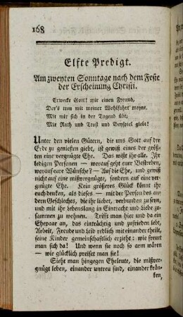 Elfte Predigt. - Zwölfte Predigt.