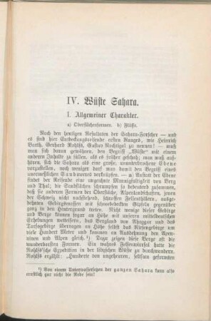 IV. Wüste Sahara.