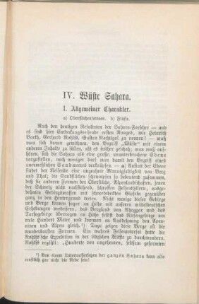 IV. Wüste Sahara.
