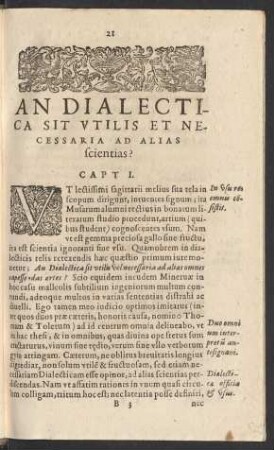 An Dialectica Sit Vtilis Et Necessaria Ad Alias scientias?