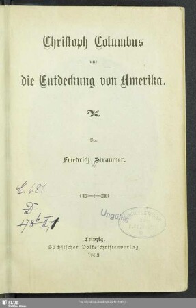 Christoph Columbus und die Entdeckung von Amerika