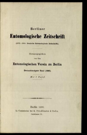 43: Berliner entomologische Zeitschrift