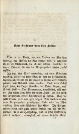 I. Meine Großmutter Anna Luise Karschin