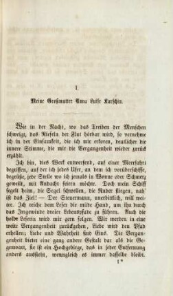 I. Meine Großmutter Anna Luise Karschin
