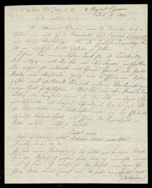 Brief von Edward Taylor an Louis Spohr