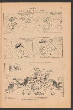 Una idea luminosa - [Cómic] : ... o la utilidad del guardabarros