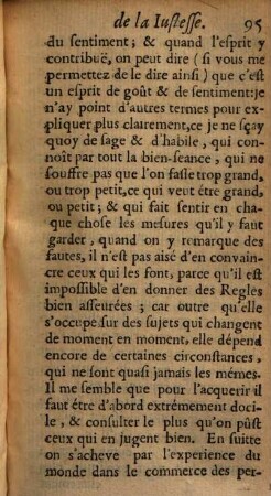 De la justesse : discours de monsieur le chevalier de Méré à Madame ***