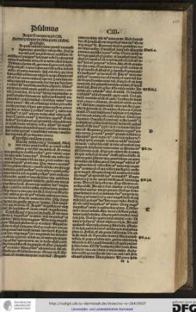 Incipit tractatus de psalmo CIII.