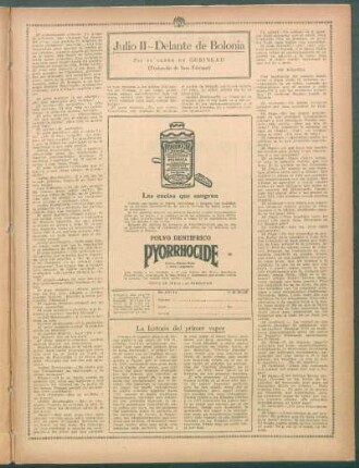 La historia del primer vapor