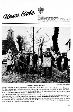 "Pflanzt einen Baum!"