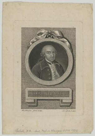 Bildnis des Henr. Frid. Delius