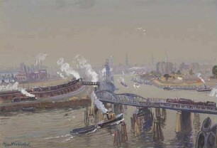 Im Hamburger Hafen (Binnenhafen)