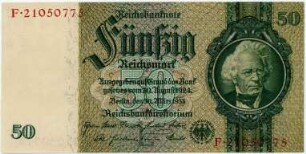 Geldschein, 50 Reichsmark, 30.3.1933