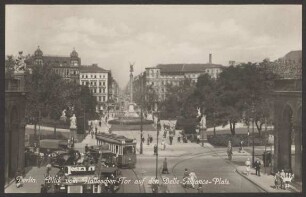 Ansichtskarte Belle-Alliance-Platz, Blick vom Halleschen Tor [3/4]
