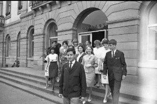 Besuch amerikanischer Schülerinnen und Schüler aus Michigan in Karlsruhe mit Empfang durch die Stadtverwaltung Karlsruhe.