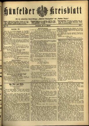 Ausgabe vom Samstag, den 26. Oktober 1912.