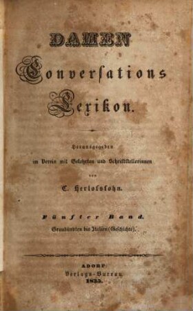 Damen-Conversations-Lexikon, 5. Graubündten bis Italien (Geschichte)