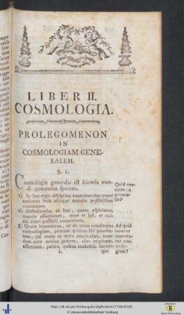 Prolegomenon In Cosmologiam Generalem.