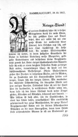 Kriegs-Elend!