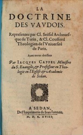 La Doctrine Des Vavdois