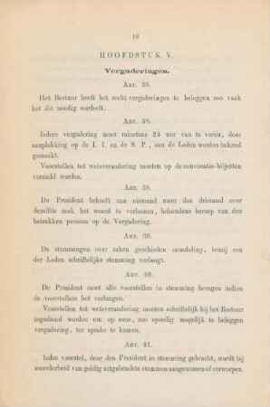 Hoofdstuk V. Vergaderingen