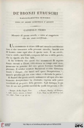 Ragionamento settimo
