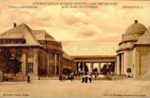 Der Haupteingang der Dresdner Hygiene-Ausstellung